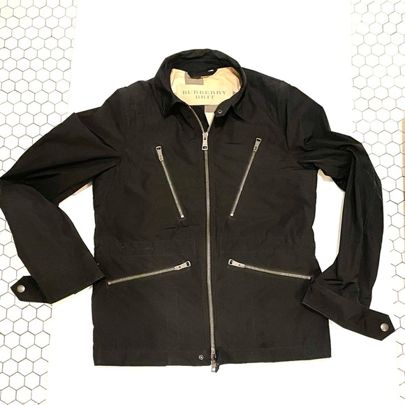 BURBERRY Brit Men’s Rain Jacket Black S Small - Picture 3 of 12